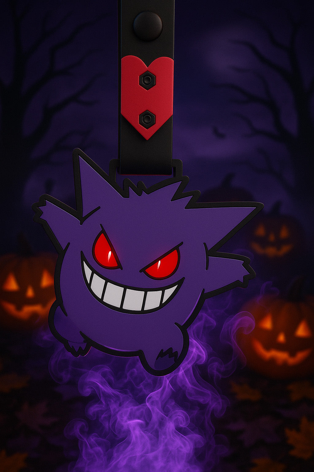 Gengar 3D Printed Buckle Tag