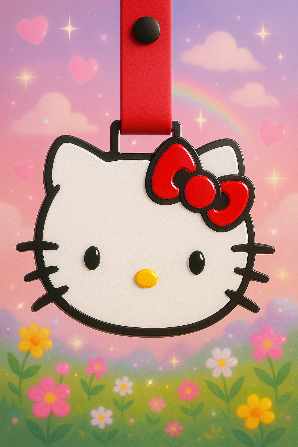 Hello Kitty 3D Printed Buckle Tag