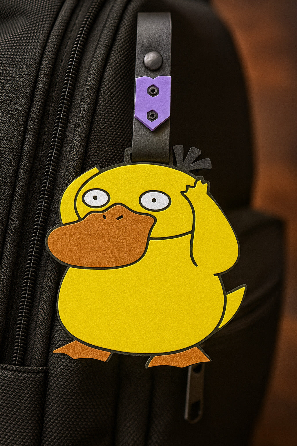 Psyduck 3D Printed Buckle Tag